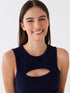 LC Waikiki Crew Neck Window Detailed Women's Bodycon Dress